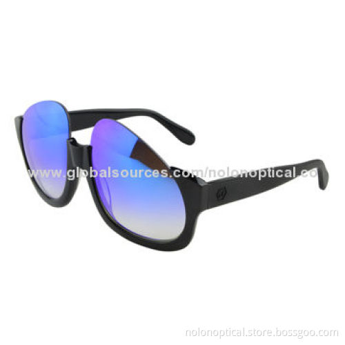 Extremely Big Party Joke Club Sunglasses with Mirrored Sunlens